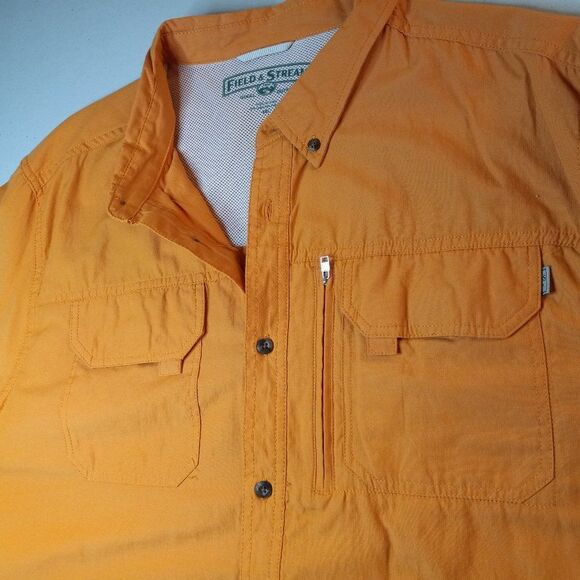 Field & Stream Orange Fishing Shirt - Picture 5 of 7